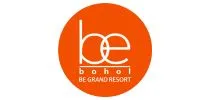 An orange circular logo with the text "be" in lowercase letters, with the letters "b" and "e" connected. Below it, the text reads "Bohol" and "BE GRAND RESORT" in capital letters.