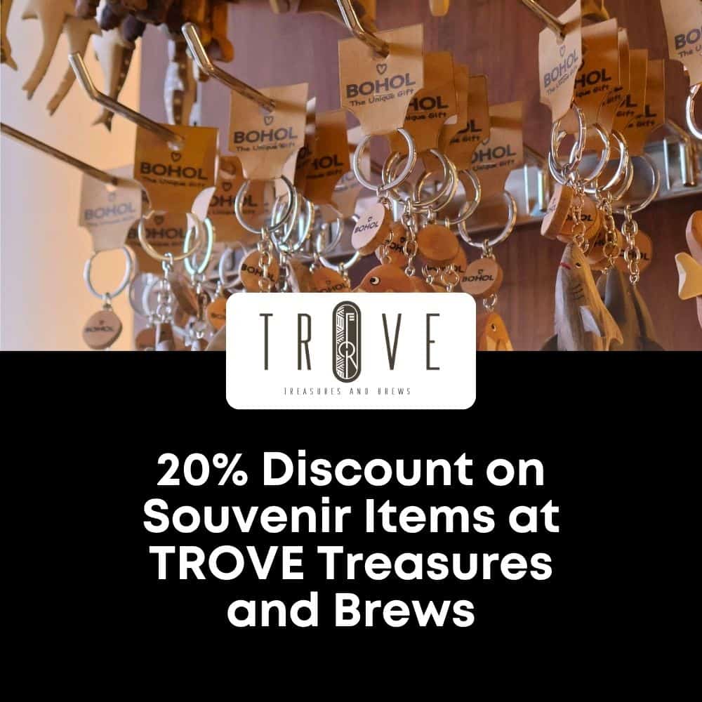Bohol souvenir keychains and handcrafted items at TROVE shop