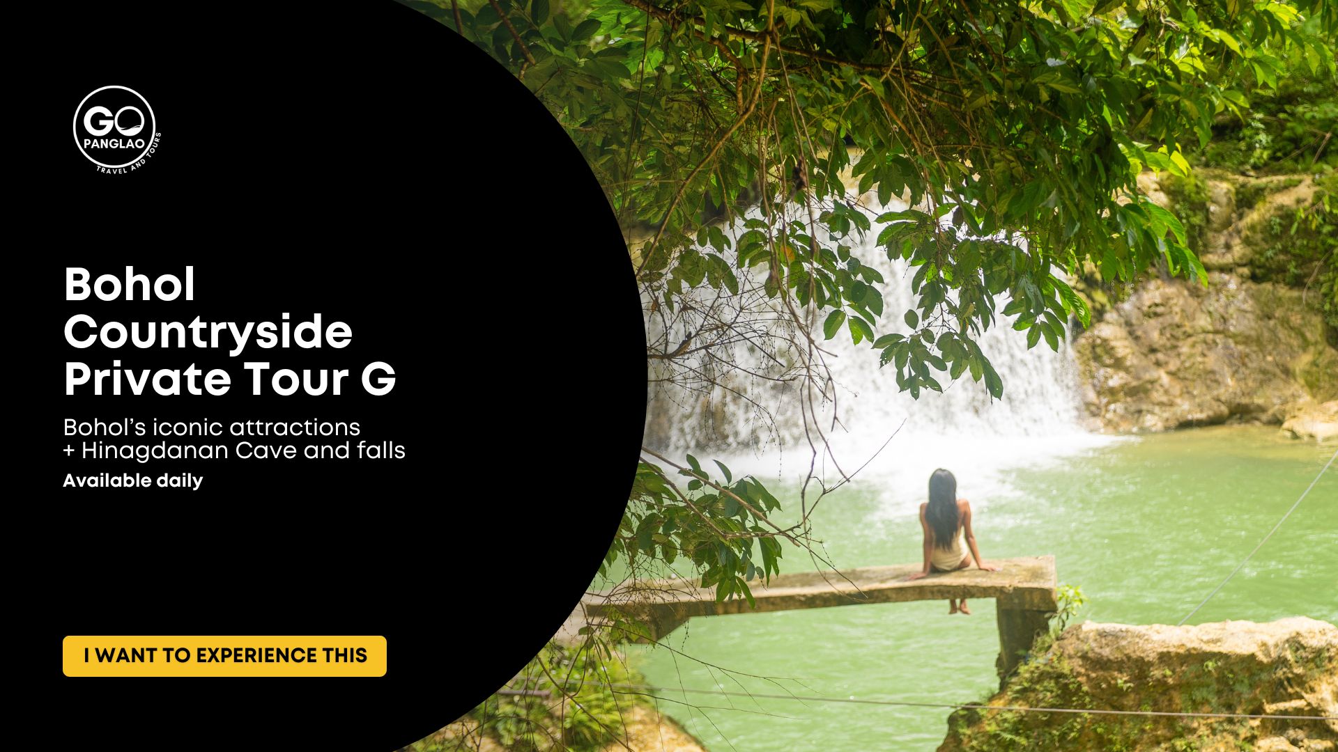 Bohol Countryside Private Tour featuring Hinagdanan Cave, waterfalls, and iconic Bohol attractions