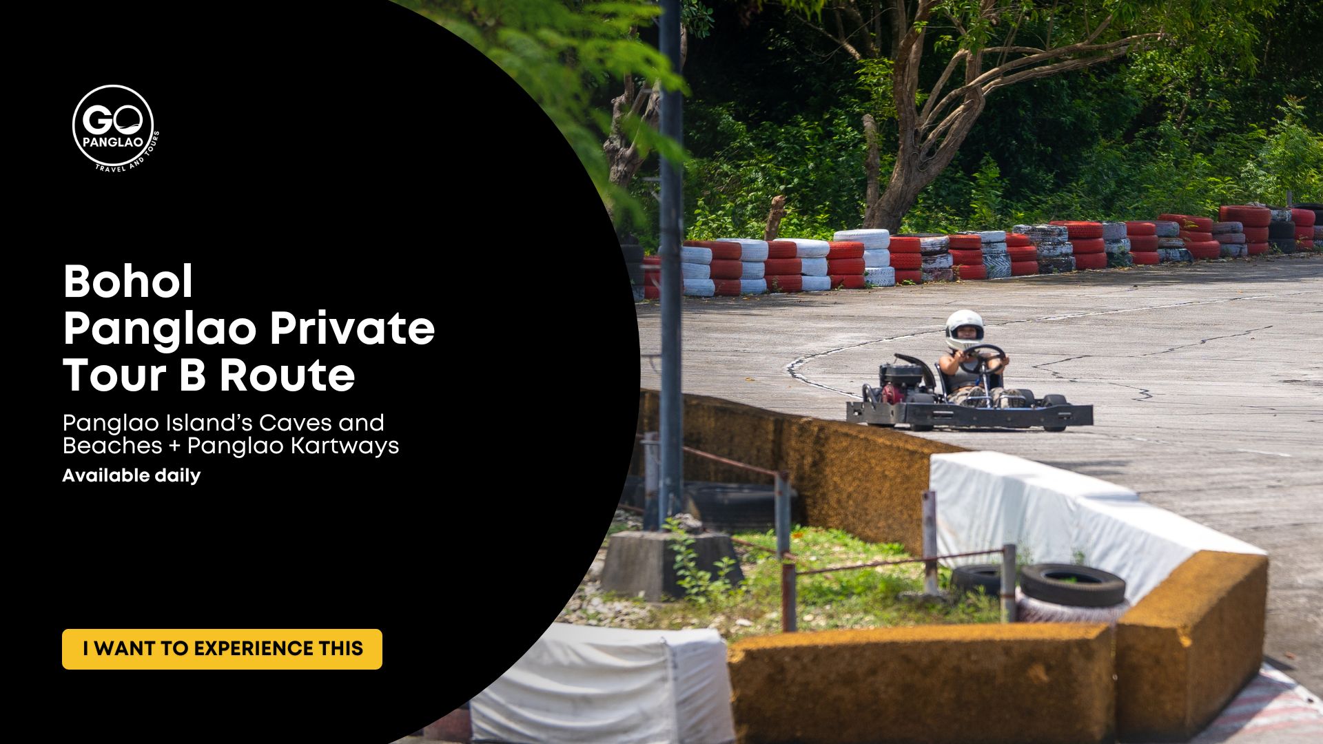 Combine Panglao's caves and beaches with an exciting go-kart experience at Panglao Kartways.